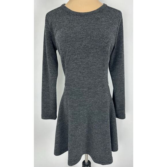Collective Concepts Size Medium Sweater Dress Fit & Flare Princess Seams Gray - Picture 1 of 12